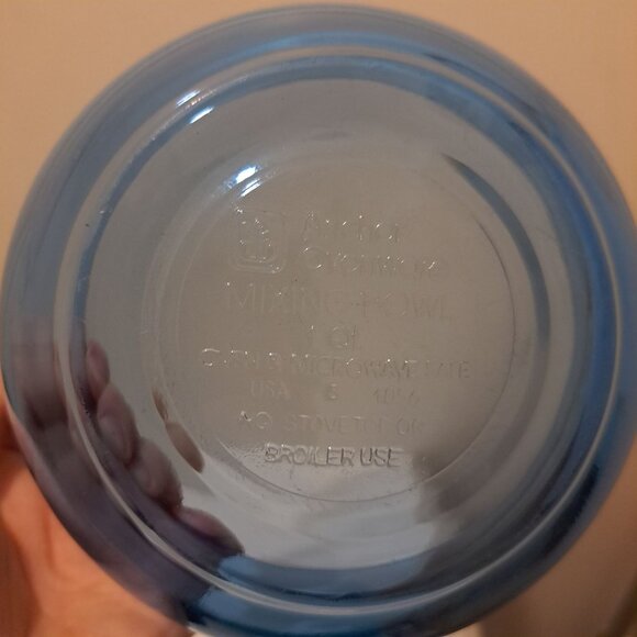 Anchor Hocking Cobalt Blue Mixing Bowl 1 Qt USA Glass - Picture 6 of 6